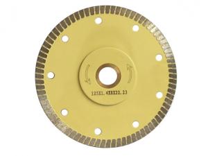 China Turbo Continuous Rim Dry Diamond Cutting Disc , Fast Ceramic Cutting Wheel on sale