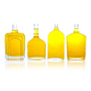 Wholesale Customized 375ml 500ml 700ml750ml Super Flint Glass Bottle for Gin Vodka Tequila Rum from china suppliers