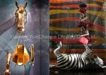 Life Size Window Display Decorations Wall Mounting Fiberglass Horse Statues