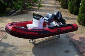 Wholesale Medium Size Aluminum Rib Boat Hypalon Tube 420cm Removable With Seat from china suppliers