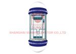 Sound Insulation Panoramic Elevator Machine Room Less Traction Elevator