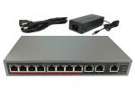 POE-S3008G(8GE+3GE) 8 Port Gigabit IEEE802.3af/at PoE Switch with 120W External