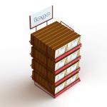 Cigars Metal Table Top Display Stands With 4 Layers Wire Counter Top Display