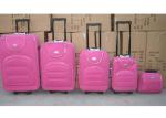 170T Lining Silk 8 Wheel Suitcase , 4 Pcs Carry On Travel Luggage With Wheels