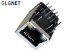 Shielded EMI Finger LED RJ45 Single Port Through Hole Mounting Type
