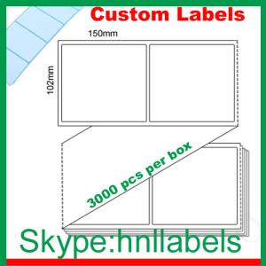 Wholesale Thermal Transfer Labels 102mmX150mm/1 Plain Trans Fanfold Permanent, 3,000 per box from china suppliers