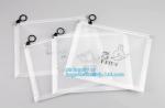 resealable clear vinyl pvc silder promotional zipper bag, Pen Bag with Slider