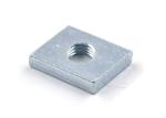 Custom-made Galvanized Square Mild Steel Nuts M6 carbon steel nuts