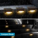 LED Solar Lamp Path Stair Outdoor Lights Waterproof Wall Garden Landscape Step