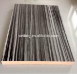 Wood grain acrylic sheet faced mdf for furniture