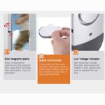 Home Security Door Magnetic Alarm 125db Window Anti Theft Device White 75*39*12