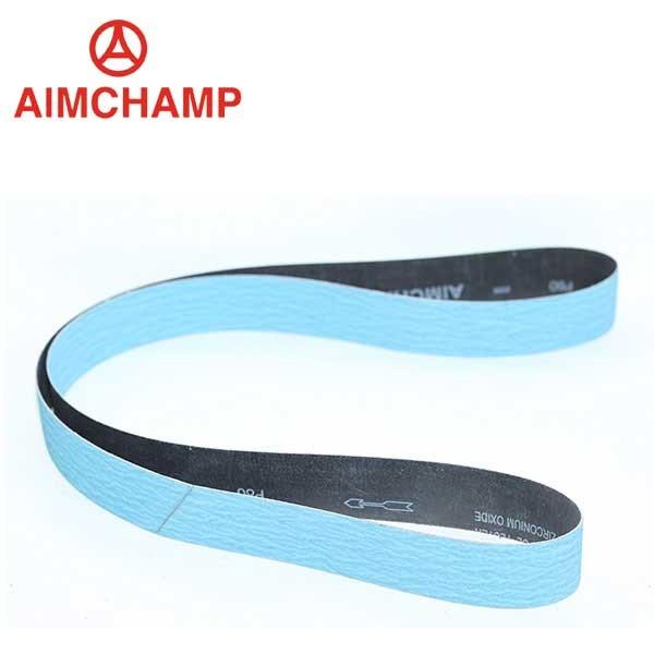 Polyester Cloth Zirconia Alumina Sanding Belts Carbon Steel Grinding