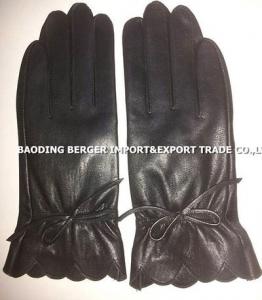 China High-grade leather warm ladies' gloves genuine leather gloves on sale