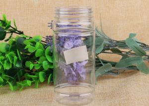 Wholesale 62mm Diameter Storage Aluminum Cover Bottle Food Grade Clear Plastic Jars from china suppliers