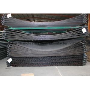 Red Rectangular Slot 3% Tolerance 45Mn Carbon Steel Wire Screen