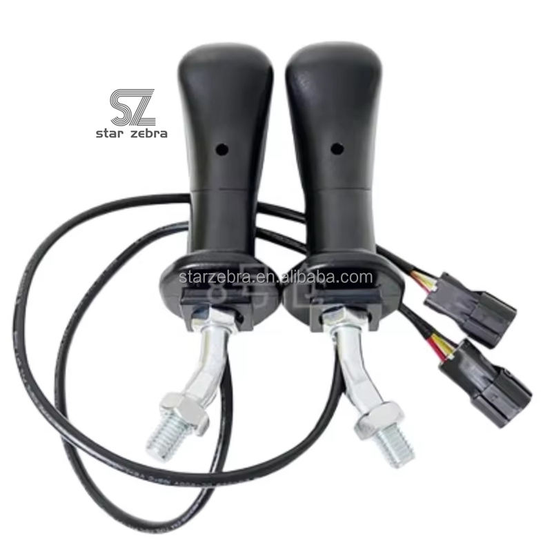 3 Button Joystick Handle for Excavator Spare Parts in Machinery Repair Shops Wood Grabber
