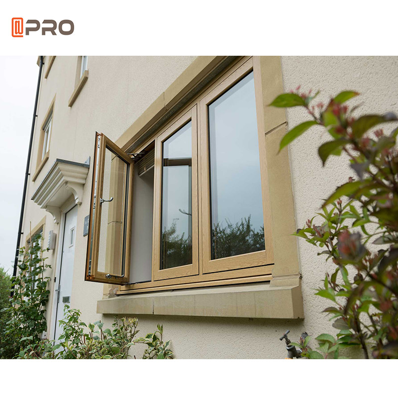 Casement Double Glazed Window 6063 T5 Aluminum Frame Soundproof