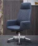 High Back Office Leather Revolving Chair With 3 Class Gas Lift Five Star Leg