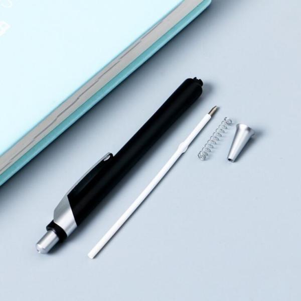Plastic promotion ballpoint pennovelty pen with curved clip