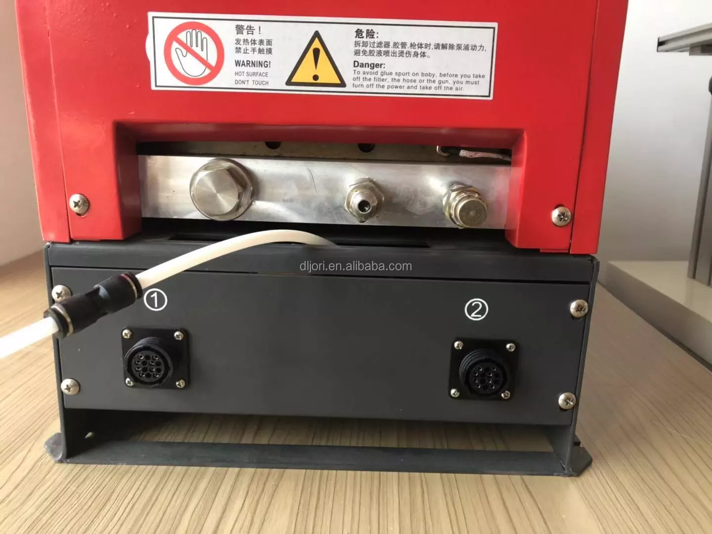7L Hot Melt Glue Applicator Machine With Spray Nozzle Gun For Small Carton