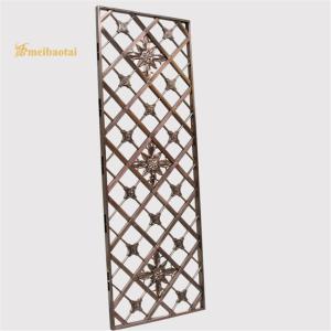 Wholesale Bronze Stainless Steel Room Checkered Shape Divider Hotel Decoration from china suppliers