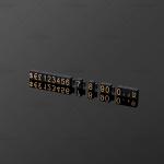Cube Shape Clear Black Plastic Tag for Retail Display Racks in Watch and Jewelry