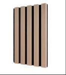 Stylish 21mm Interior Wpc Wall Panel Wooden MDF Base Slat Acoustic With PET Core