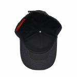 Structured Adjustable 5 Panel Baseball Cap Embroidered Text With Metal Buckle