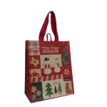 30cmPP Reusable Shopping Tote Bag Red Wine Gift Bags Reusable Tote Bags With