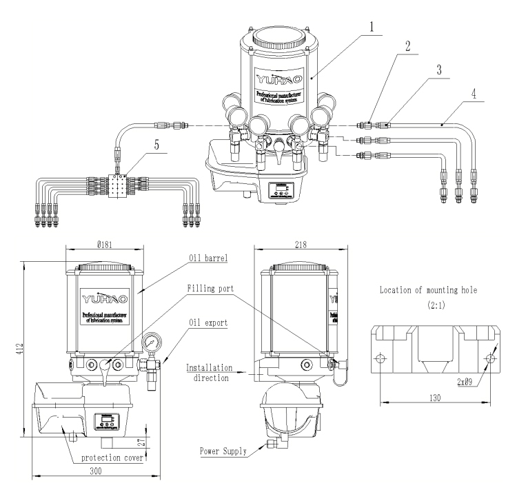 Condition Grease Pump Imported Engine and Professional Design for Paver Road Machinery