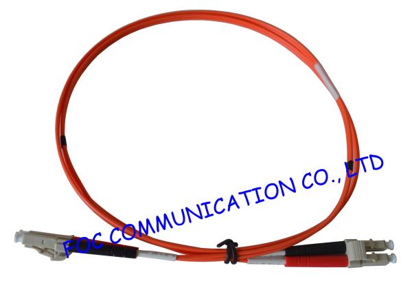 LC To LC Fiber Optic Patch Cord , Multimode Fiber Optic Jumper 2.0mm RoHS