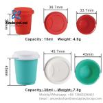 Mini Coffee Cup Capsule With Sealing Foil Food Grade Bottle For Tea Or Coffee