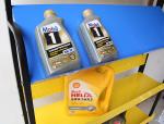 Yellow Color 4 Tier Metal Freestanding Shelves For Car Accessories Store