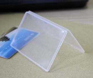 Wholesale White Translucent Hard Plastic Badge Holder , Rigid Name Badge Printer from china suppliers