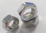 M10x1.5 Carbon Steel Nuts 6.5mm Thickness , Electroplating Zinc Surface