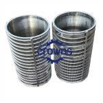 0.2mm Gap Welded Wedge Wire Screen Sieve Pipe Bend Screen Johnson Well Filter