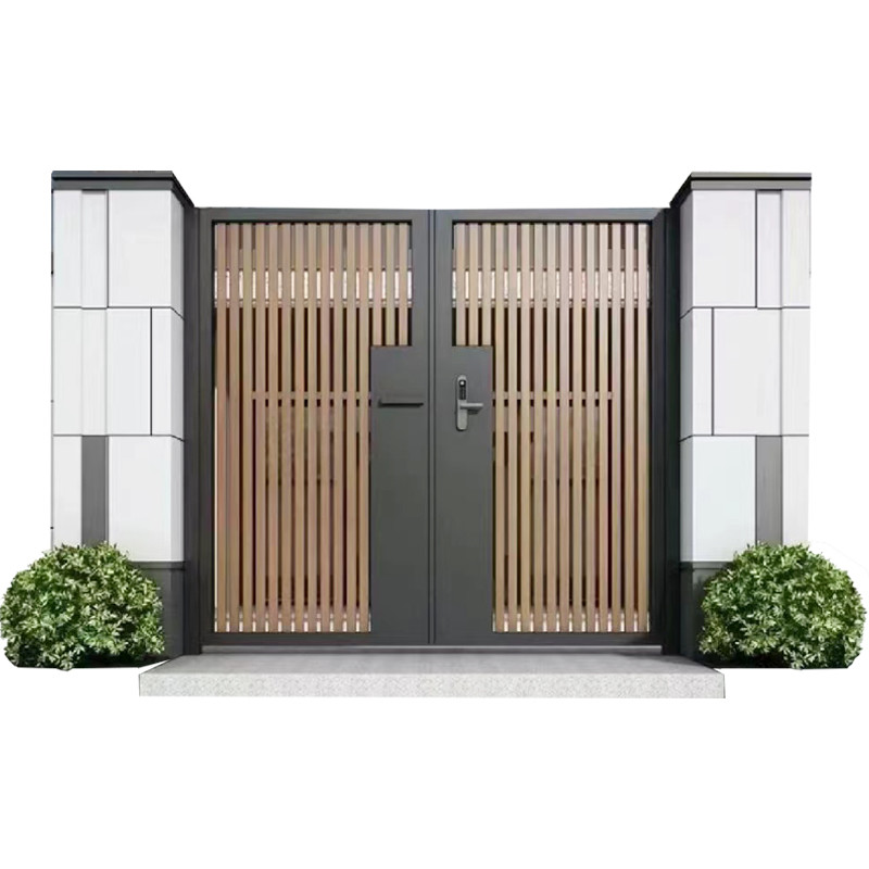 Outdoor Garden galvanized Aluminium Pedestrian Gate Manual Sliding