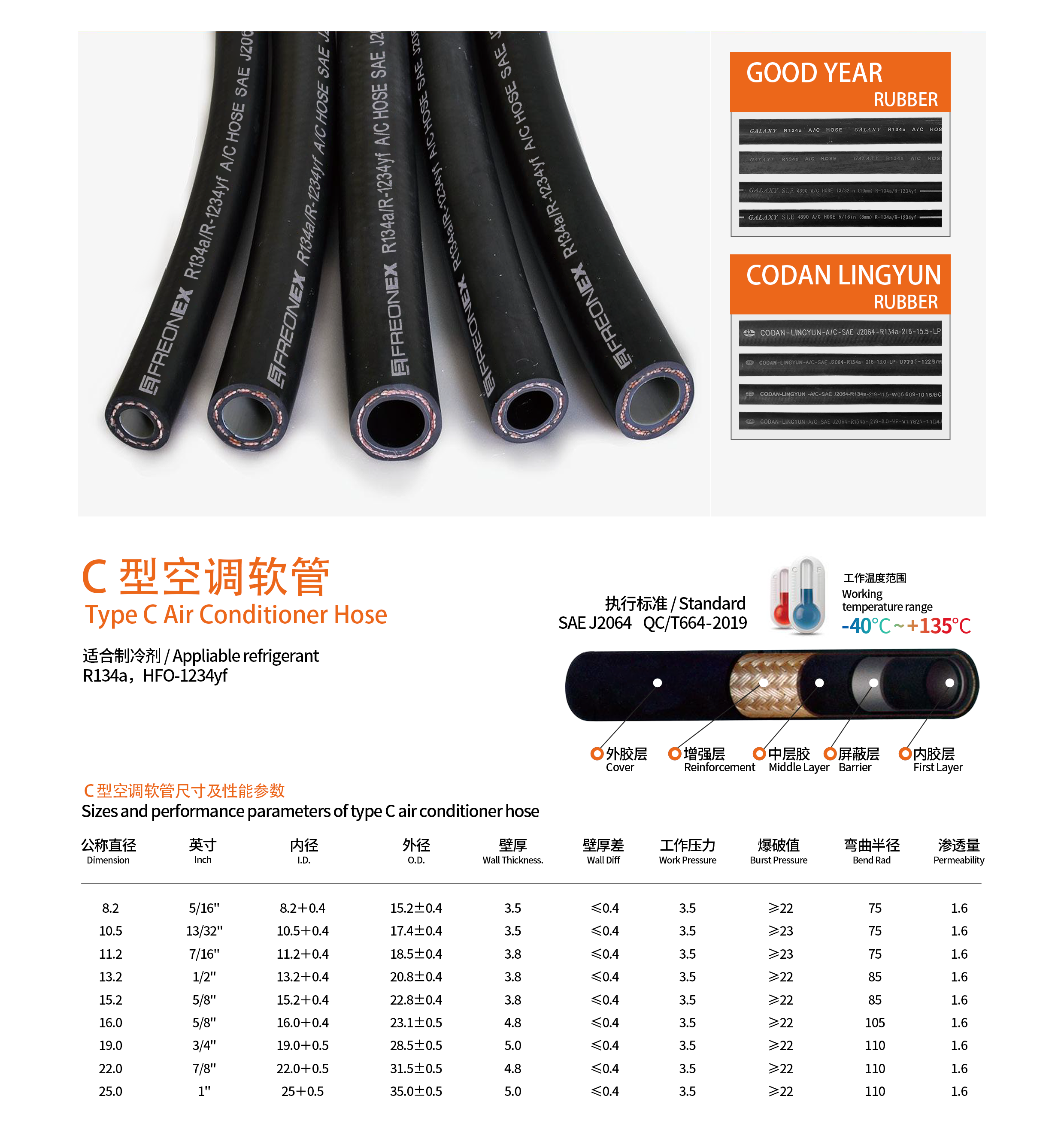 88704-0K100 AC Toyota Hilux Air Conditioner Hose Fortuner 2.5L Suction Pipeline 04-11