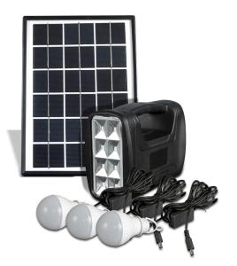 Wholesale Portable Mini Outdoor Solar Power Lighting System With AC Charging Lead Acid Battery 5W Solar Power Generator SL0605 from china suppliers