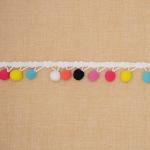 GL008 Bags 3cm Colorful Pom Pom Trim Ribbon
