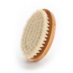 Customized Color 360 Curved Soft Goat Bristle Men Beard Cleaning Brush Laser