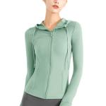 OEM ODM Breathable Hooded Yoga Top Solid Yogalicious Long Sleeve Tops