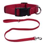 Pet Adjustable Leash And Diving Nylon Collar Anti-Escape Dog Walking Set