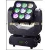 Buy cheap 9PCS 12W RGBW 4in1 LED Moving Head Light , IP33 Moving Led Stage Lights from wholesalers