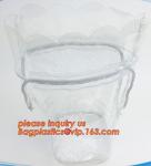 vinyl drawstring organza gift bags, PVC Drawstring cosmetic clear vinyl bags,