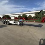 New 40FT Three-axle 12-tire Flatbed Semi-trailer With Anti-lock Braking System