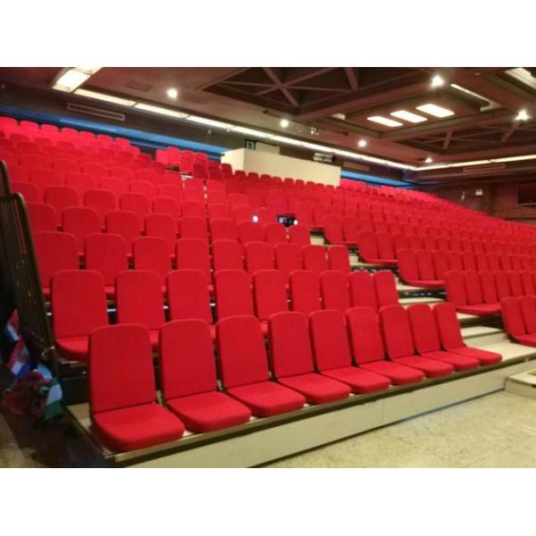 Foldable Telescopic Bleacher Seating with Foldable Seat Material