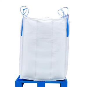 Wholesale Sand Cement Large Bulk Bag , 2000kg 1 Ton 2 Ton Flat Bottom PP FIBC Bag from china suppliers