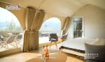 Waterproof Shell Shape Luxury Glamping Tent Wind Load 120km/h