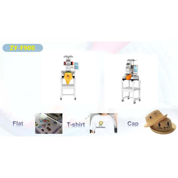 9 Needle Single Head Computerized Embroidery Machines For Sweatshirts